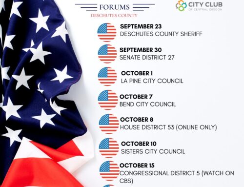 Candidate Forum Schedule Announced