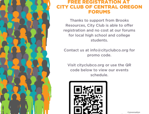 Free Student Registrations at City Club Forums